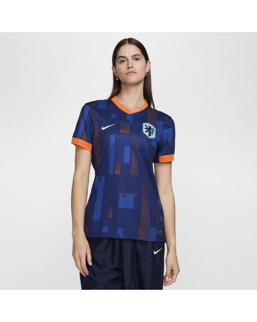 Nike Blue Netherlands ( Team) 2024/25 Stadium Away Dri-fit Football Replica Shirt Polyester