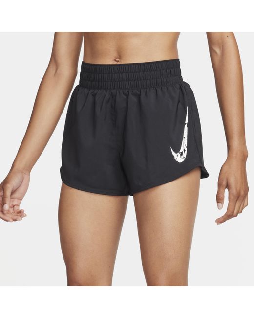 Shorts dri-fit a vita media con slip foderati 8 cm one di Nike in Blue