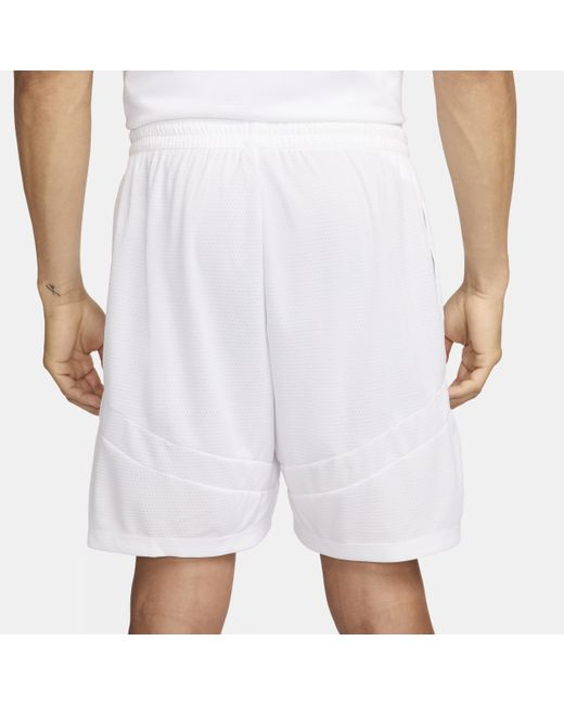 Nike White Icon Dri-fit 8" Basketball Shorts for men