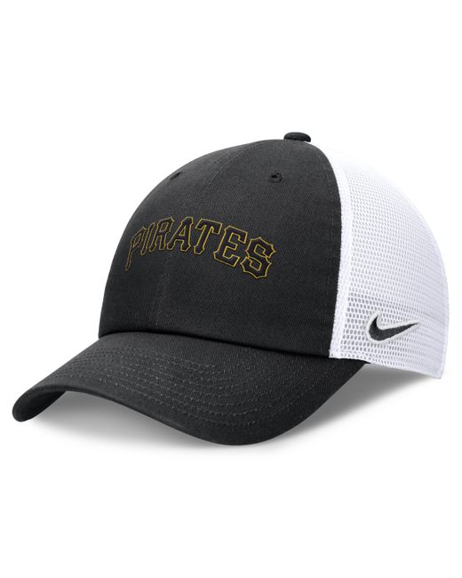 Nike Black Pittsburgh Pirates Evergreen Wordmark Club Mlb Adjustable Hat for men