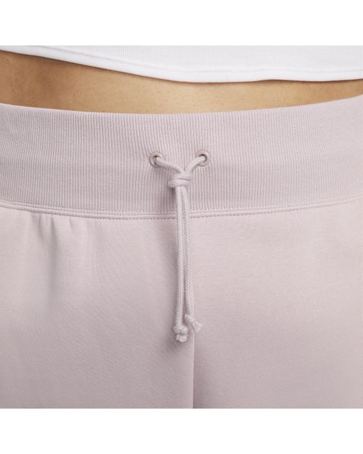 Nike Pink Sportswear Phoenix Fleece Oversized Logo Tracksuit Bottoms Polyester
