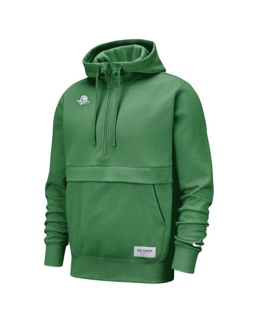 Roestig Koppeling Eigenaardig Nike College Club (oregon) 1/2-zip Hoodie In Green, for Men | Lyst