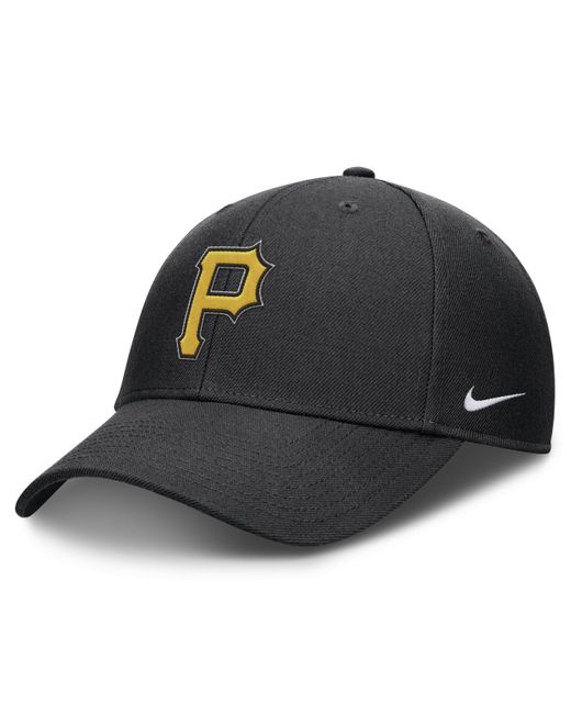 Nike Black Pittsburgh Pirates Evergreen Club Dri-fit Mlb Adjustable Hat for men