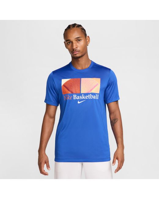 Nike Blue Dri-Fit Basketball T-Shirt for men
