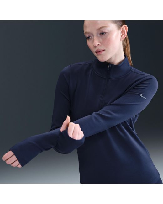 Nike Blue One Therma-Fit 1/2-Zip Mid Layer
