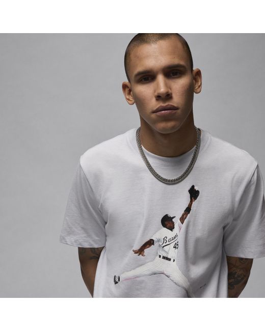 T-shirt jordan flight mvp di Nike in Gray da Uomo
