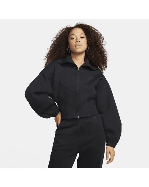 Nike Black Sportswear Tech Fleece Loose Full-zip Track Jacket