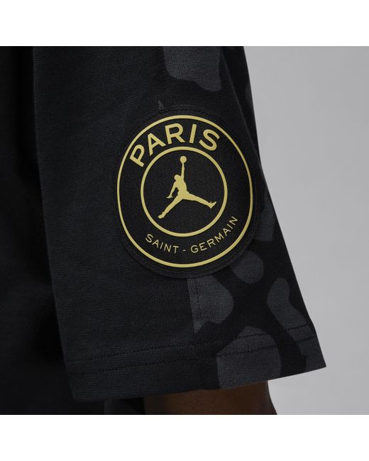 Nike Black Paris Saint-germain Wordmark Heritage 85 T-shirt Cotton for men