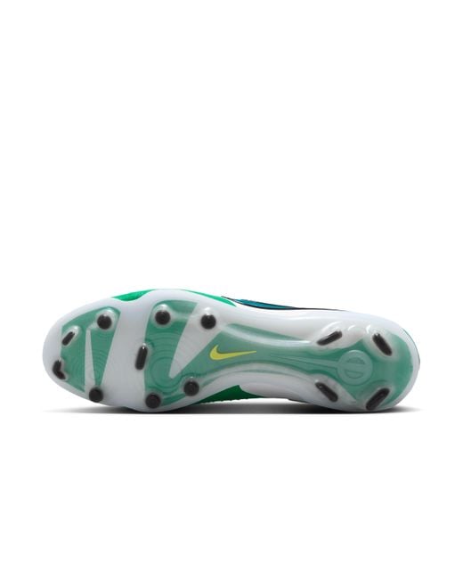 Nike Green Tiempo Legend 10 Elite Firm-Ground Low-Top Soccer Cleats for men