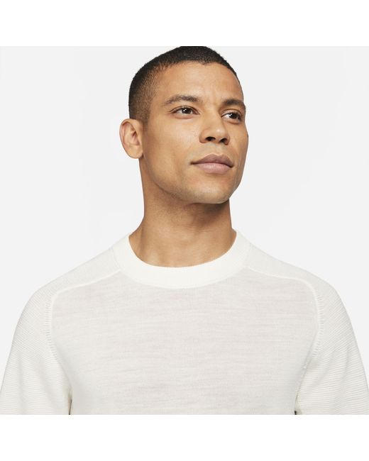 Nike Tiger Woods Knit Golf Sweater in White for Men | Lyst Australia