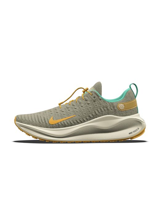 Nike Green Infinityrn 4 By You Custom Road Running Shoes for men