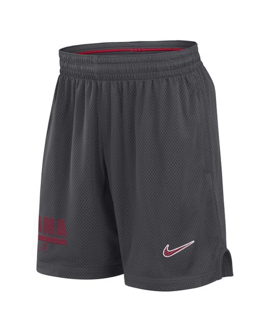 Nike Men's Gray Alabama Sideline Dri-Fit College Shorts
