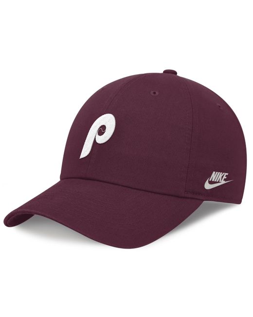 Nike Purple Philadelphia Phillies Rewind Cooperstown Club Mlb Adjustable Hat for men
