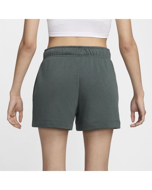 Nike Blue Sportswear Club Fleece Mid-rise Graphic Shorts