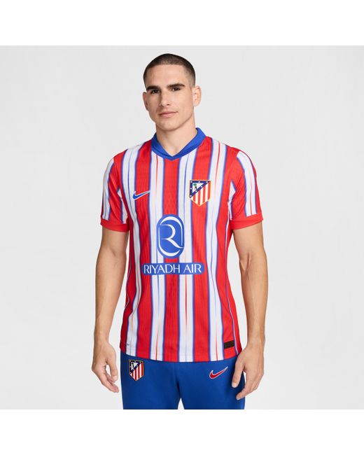 Nike Red Atlético Madrid 2024/25 Match Home Dri-Fit Adv Football Authentic Shirt for men