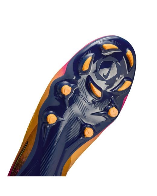 Nike Blue Phantom 6 Low Academy "Erling Haaland" Multi-Ground Soccer Cleats for men