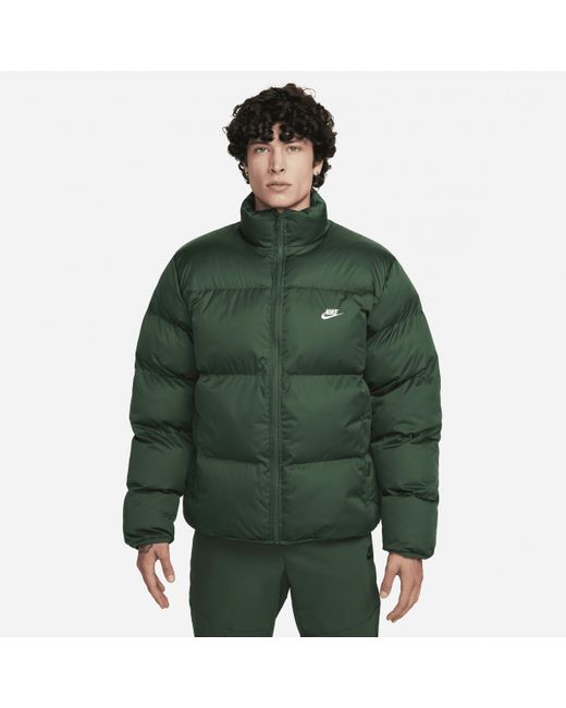 Nike Green Sportswear Club Puffer Jacket for men