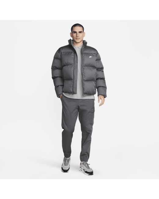 mens grey nike puffer jacket