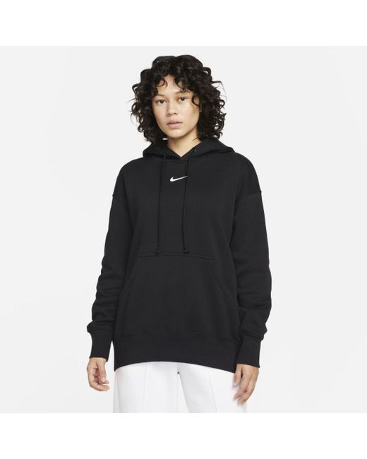 Nike Sportswear Phoenix Fleece Oversized Pullover Hoodie in Black | Lyst
