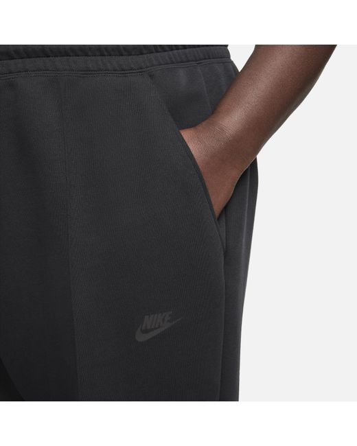 Nike Sportswear Tech Fleece joggingbroek Met Halfhoge Taille in het Black