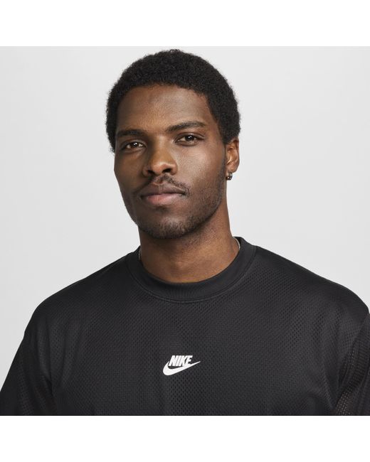 T-shirt in mesh dri-fit sportswear max90 di Nike in Black da Uomo