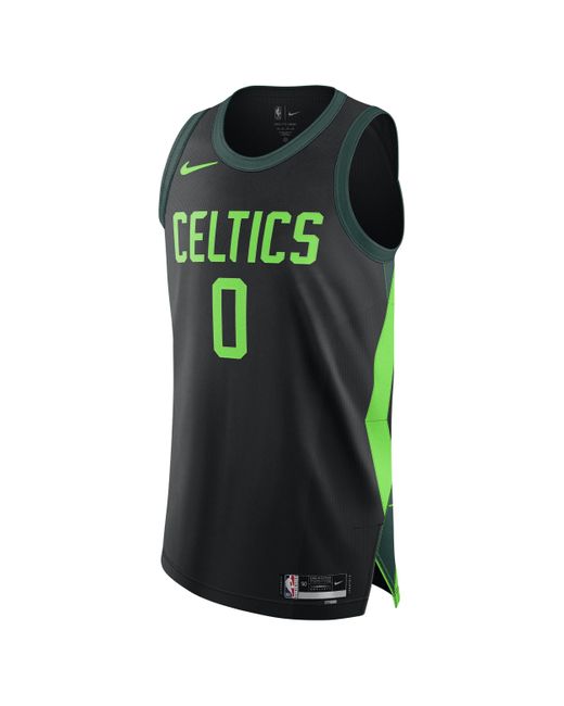 Nike Green Jayson Tatum Boston Celtics 2024/25 City Edition Dri-Fit Adv Nba Authentic Jersey for men