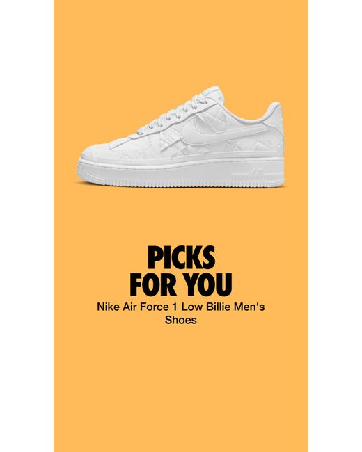 Nike White Air Force 1 Low Billie Shoes for men
