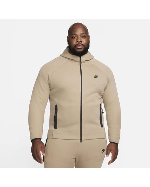 Nike Sportswear Tech Fleece Windrunner Full-zip Hoodie 50% Sustainable  Blends in Natural for Men | Lyst