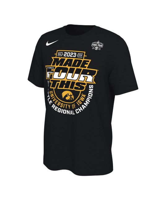 Nike Iowa College Regional Champs T-shirt In Black, for Men | Lyst