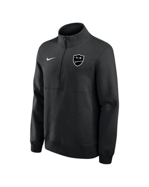 Nike Black College Club Fleece (Yardrunners) 1/4 Zip Top for men