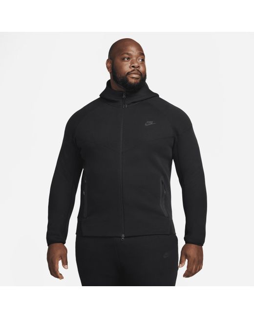 Nike Black Sportswear Tech Fleece Windrunner Full-zip Hoodie 50% Sustainable Blends for men