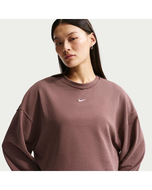 nike french terry crew sweatshirt