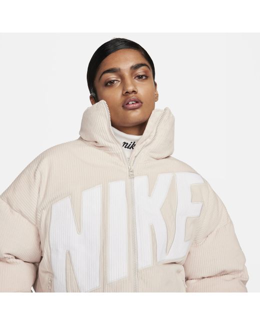 Nike Natural Sportswear Essential Therma-fit Oversized Corduroy Puffer Cotton