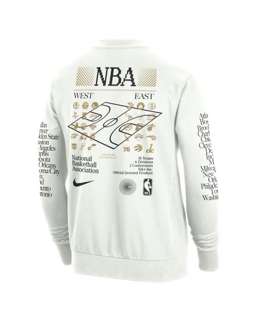 Nike White Team 31 Standard Issue Dri-fit Nba Crew-neck Top Polyester for men