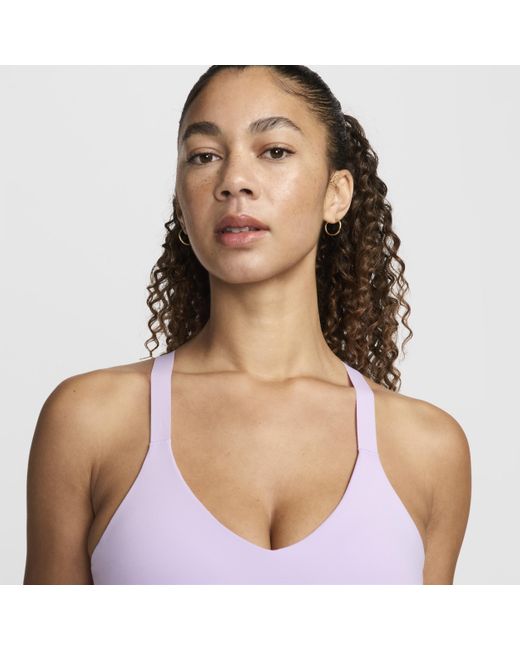 Bra imbottito regolabile indy medium support di Nike in Purple