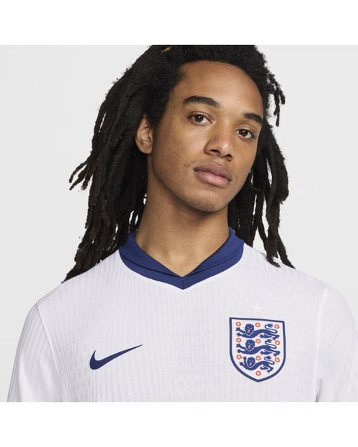 Nike White England ( Team) 2024/25 Match Home Dri-fit Adv Football Authentic Shirt 50% Recycled Polyester for men