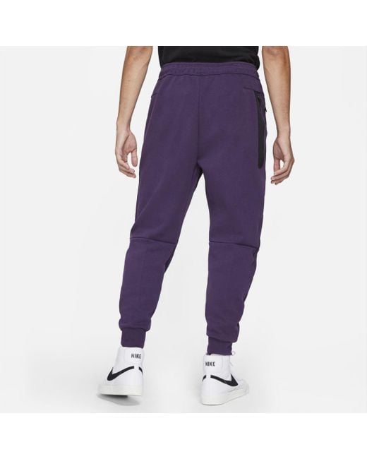 Nike Sportswear Tech Fleece Joggers in Grand Purple,Black,White (Purple ...