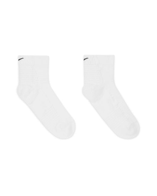 Nike White Unicorn Dri-Fit Adv Cushioned Ankle Socks (1 Pair)