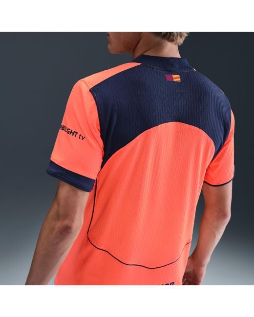 Nike Red F.C. Barcelona 2025/26 Match Third Dri-Fit Adv Total 90 Football Authentic Shirt for men