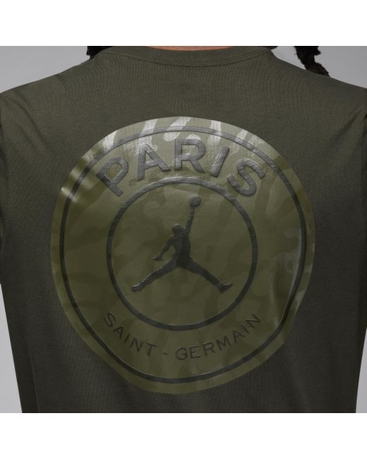 T-shirt paris saint-germain di Nike in Green da Uomo