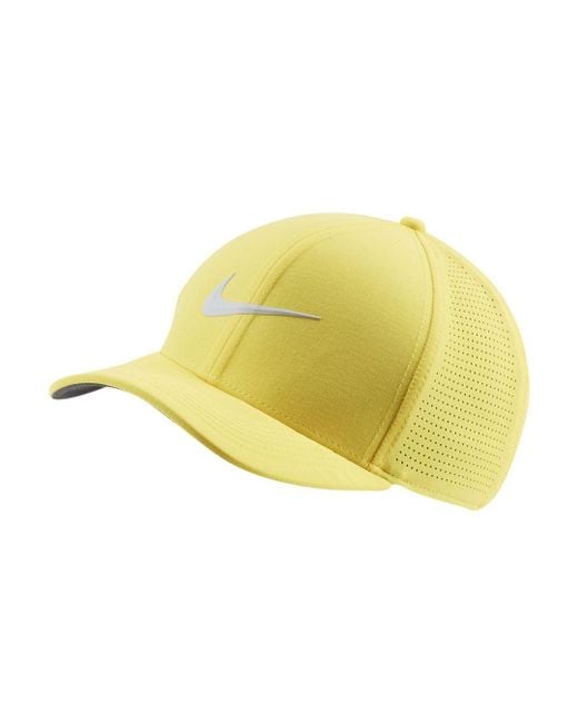 Nike Yellow Legacy91 Tech Golf Hat for men