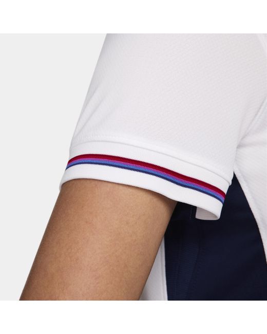 Nike White England ( Team) 2024/25 Stadium Home Dri-fit Football Replica Shirt 50% Recycled Polyester