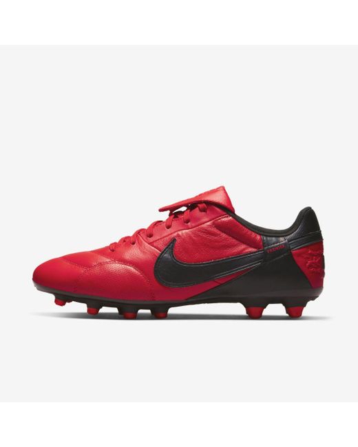 nike red football shoes
