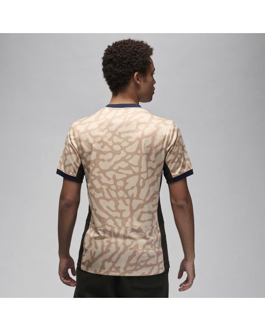 Nike Natural Paris Saint-germain 2023/24 Stadium Fourth Jordan Dri-fit Football Replica Shirt 50% Recycled Polyester for men