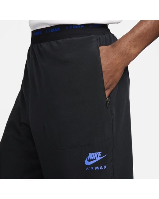 Nike Black Air Max Dri-fit Woven Trousers Polyester for men