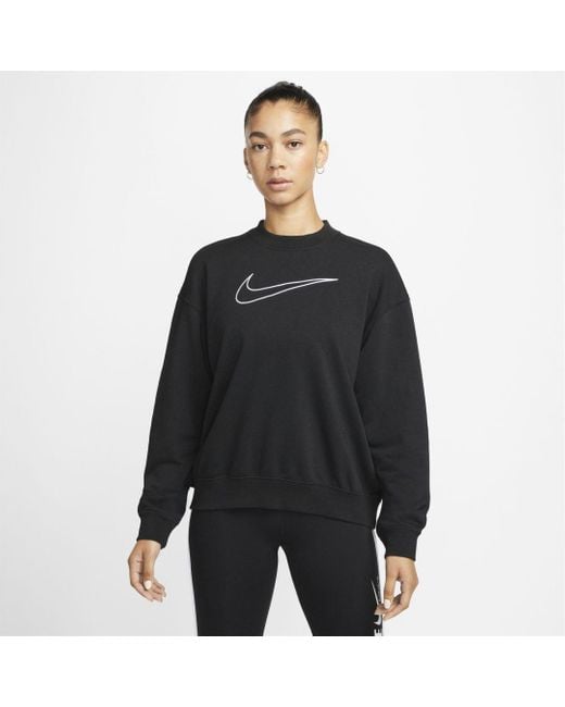 nike dri fit get fit women's graphic crew neck sweatshirt