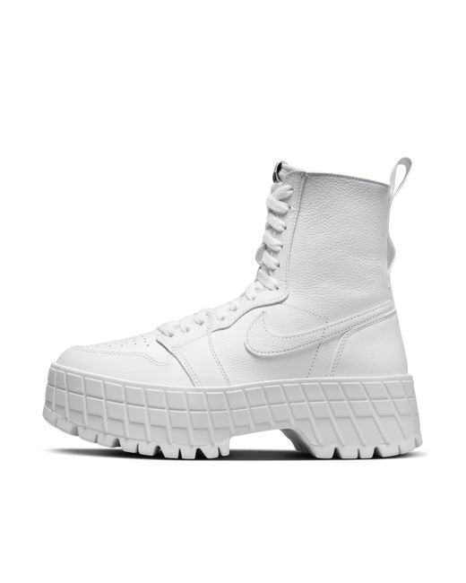 Nike Gray Air Jordan 1 Brooklyn Boot