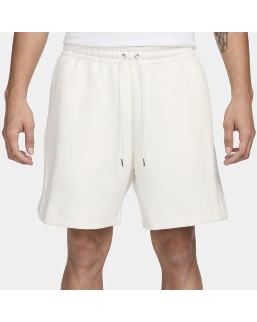 Nike Sportswear Tech Fleece Reimagined Fleeceshorts in het White voor heren