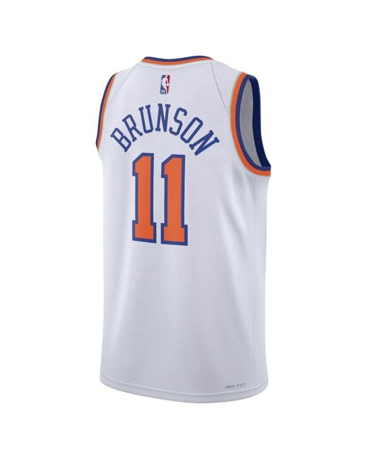 Nike Blue New York Knicks Association Edition Dri-Fit Nba Swingman Jersey for men