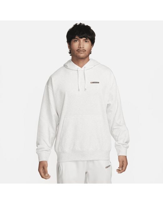 Nike White Track Club Dri-fit Fleece Running Pullover for men